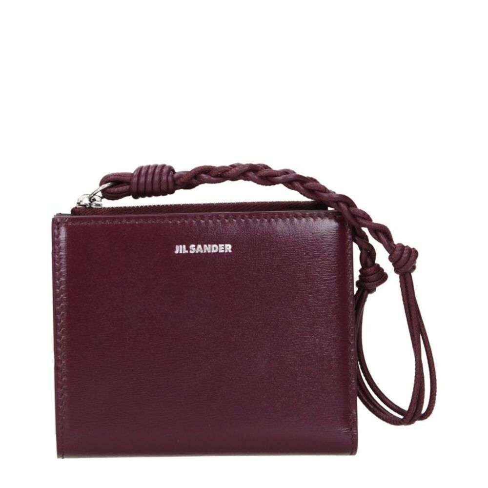 Jil Sander Red Leather Women's Wallet